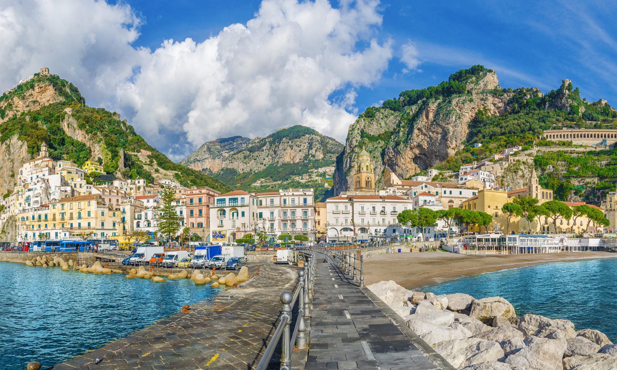 Paesaggio panoramico Costiera Amalfitana